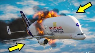 Airplane Emergency Landing On Water And Titanic Ship Crashes Into Plane In GTA 5 [upl. by Kred]