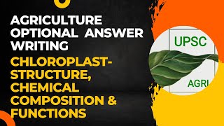 Chloroplast Structure Chemical Composition amp Functions  Agriculture Optional Answer  UPSC [upl. by Eivets]