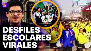 ¿Desfiles escolares se modernizan Bandas escolares se vuelven viral en redes sociales [upl. by Llydnek851]