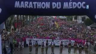 Images du départ du marathon du Médoc [upl. by Archy]