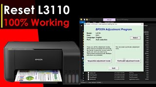 HOW TO RESET Epson L3100 L3110 L3150 L5190 L6170 Waste Inkpad Counter 100 Working  Part 1 [upl. by Freda]