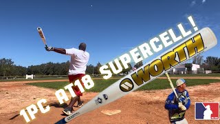 WORTH AT18 SUPERCELL 1 PC SENIOR SOFTBALL BAT [upl. by Renae117]