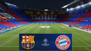 Barcelona vs Bayern Munich UEFA Champions League 2425 Full Match Highlights Skillful PES gameplay [upl. by Coyle]