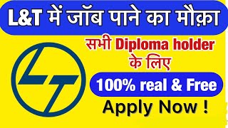 Job for diploma holder for all branch in Lamp T company Free job offer for diploma holder Apply now [upl. by Aggappora]