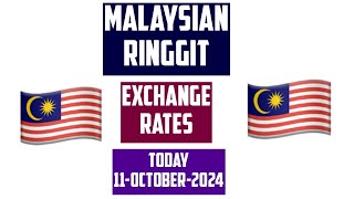 MALAYSIAN RINGGIT CURRENCY EXCHANGE RATES TODAY 11 October 2024 [upl. by Naibaf46]