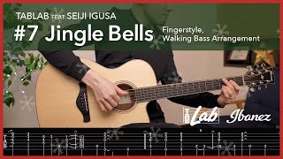 Ibanez TABLAB 7 Jingle Bells Fingerstyle Walking Bass Arrangement  Seiji Igusa [upl. by Healy353]