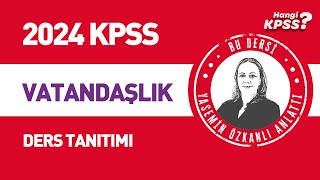 KPSS Vatandaşlık Dersi Tanıtım Yasemin Çakıraslan Özkanlı kpssvatandaşlık 2024kpss kpss [upl. by Omer]