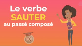 Le verbe Sauter au passé composé To jump past tense frenchconjugation learnfrench [upl. by Hefter639]