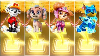 PAW Patrol  The Mighty Movie Chase 🐶 Marshall 🐶 Zuma 🐶 Ryder 🐶 Rubble 🐶 Skye ☄️ Tiles Hop EDM Rush [upl. by Fanestil]