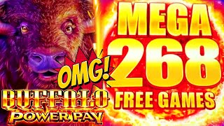 THE BUFFALO UNICOW 400 RECORDBREAKING MEGA FREE SPINS 🦬 BUFFALO POWER PAY Slot Machine [upl. by Delija46]