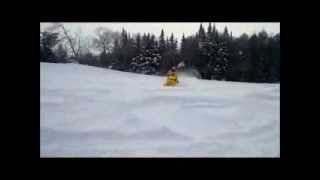 1970 SkiDoo Olympique 335 Vintage riding [upl. by Barayon]