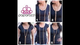 How to wear the Paparazzi Scarfed for Attention Necklace [upl. by Eilarol]