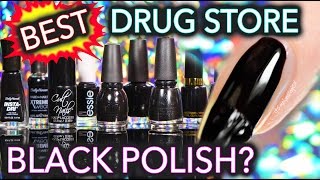 Best Drug Store Black Nail Polish [upl. by Hajile]