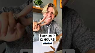 Estonian in 12 HOURS 🇪🇪 languagelearning languages estonian eesti [upl. by Ashraf]