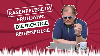 Rasenpflege im Frühjahr 🌱 die richtige REIHENFOLGE [upl. by Jillana]