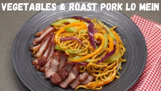 Roasted Vegetables amp 5 Spiced Pork Lo Mein Noodles [upl. by Peters]