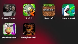 Granny Chapter 2PvZ2MinecraftHungry SharkBaldis EducationFive Nights at FreddysFNaFGranny [upl. by Sielen]