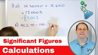 Add Subtract Multiply Divide w Significant Figures Sig Fig Rules  1115 [upl. by Ramses]