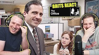 British Guys HILARIOUS The Office Reaction  Season 2 Episode 19 Michaels Birthday [upl. by Setsero]