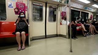 Singapore train ride from Raffles Place to Redhill MRT station [upl. by Onida]