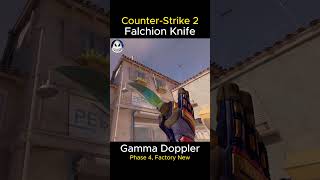 FALCHION KNIFE  Gamma Doppler Phase 4 2024  Factory New FN  Skin ShowcaseAnimation CS2 [upl. by Etnovert]