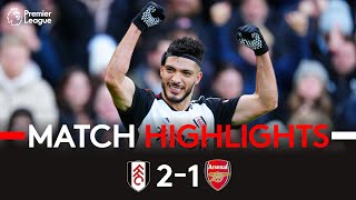 HIGHLIGHTS  Fulham 21 Arsenal  New Years Eve Delight 🎆 [upl. by Ib]