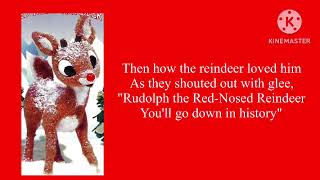 Rudolph the RedNosed Reindeer Lyrics [upl. by Efinnej420]