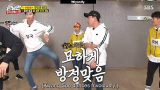 Lee Kwang Soo 광수 Danced to BTS 방탄소년단 Fire amp Idol in Running Man Compilation [upl. by Enilauqcaj]