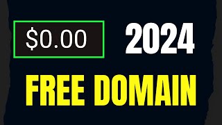 How to get free domain name in 2024 [upl. by Orimlede699]