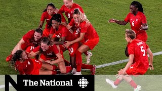 Canada wins Olympic gold in women’s soccer [upl. by Hibbs]