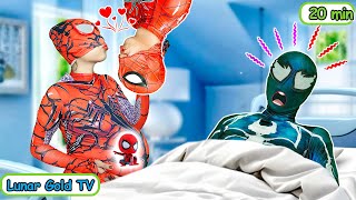 TEAM SPIDERMAN vs VENOM BAD GUY JOKER  The Unfaithful Husband  LIVE ACTION MORE [upl. by Lakym420]