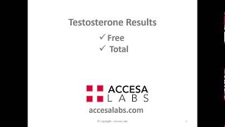 Testosterone Free and Total Test Results Overview [upl. by Ettezel410]