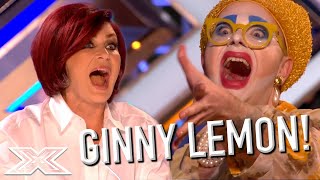 Rupauls Drag Race UK Season 2 Queen GINNY LEMON Auditions For X Factor UK  X Factor Global [upl. by Toiboid]