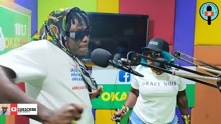 Watch🔥 Stonebwoy x Spice Official hot Freestyle session on Okay FM 🇬🇭🇯🇲 [upl. by Fritzie]