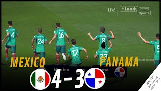 Penalty Shootout MEXICO vs PANAMA 43 GOLD CUP  Video Game Simulation amp Recreation [upl. by Aeriell878]