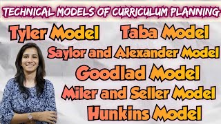 Technical Models of Curriculum Planning BEdMEdUGC NET Education InculcateLearning By Ravina [upl. by Aidnac567]