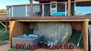 Spa deck DIY buildingdesign diy amazing landscape building [upl. by Levona]