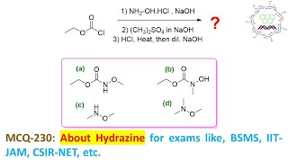 MCQ230 About Hydroxyl amine amp acid chloride by Dr Tanmoy Biswas Chemistry The Mystery of Molecule [upl. by Kerrill844]