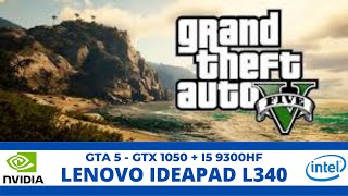 GTA 5  GTX 1050 3GB  I5 9300HF  LENOVO IDEAPAD L340 [upl. by Ennayllek977]