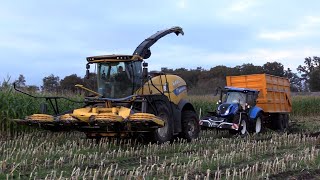 Maïs 2024  Alles New Holland en Veenhuis  2x T6 180 vastgereden  Loonbedrijf Nooijen [upl. by Hutchins]