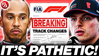 F1 Drivers Officially Drop BOMBSHELL on FIA after TERRIBLE TRACK CHANGES [upl. by Wyne]