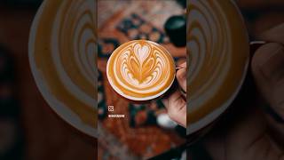 How to make wingle two leaf latteeart cr7barista coffee [upl. by Millisent30]