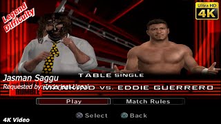 WWE SmackDown vs Raw 2006  Mankind vs Eddie Guerrero  Table Match  4K Video  Inderjeet Uppal [upl. by Pascia]