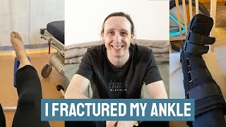 Ankle avulsion fracture while running my rehab and recovery plan [upl. by Aloin]