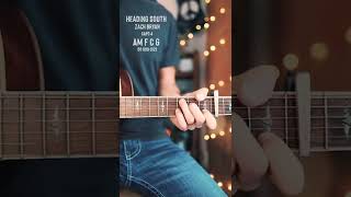 Heading South Zach Bryan Guitar Tutorial amp Play Along [upl. by Ailam]