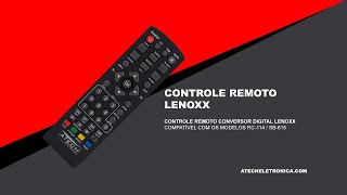 Controle Remoto Conversor Digital Lenoxx RC114  SB615 [upl. by Airtemed]