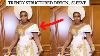 How To make a Trendy Structure design sleeve viralvideo sewingtutorial sleevedesign [upl. by Attenad]