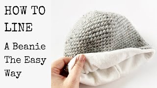 How to Line a Hat With Fleece [upl. by Nalyk]