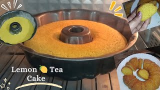 Eggless Lemon🍋 Cake Recipe  Soft amp Moist Lemon Tea Cake [upl. by Asen]