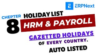 8 ERPNEXT HRM amp PAYROLL MODULE CONFIGURATION PART8 [upl. by Lansing534]